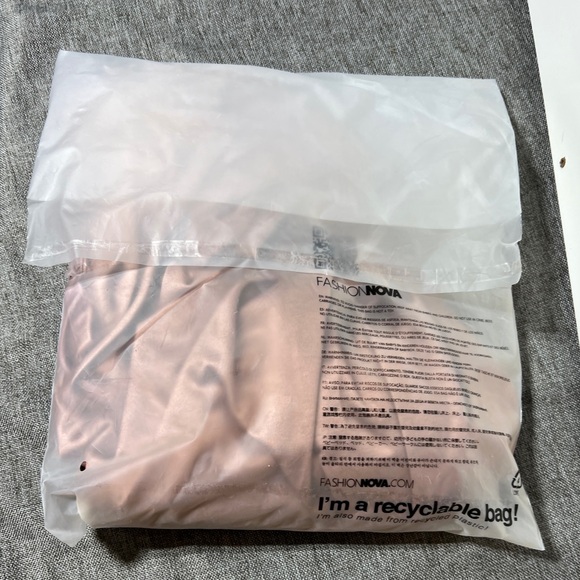 Fashion Nova Elegant Copper Satin Slip Dress with Side Slit Size 1X NEW - Picture 11 of 14